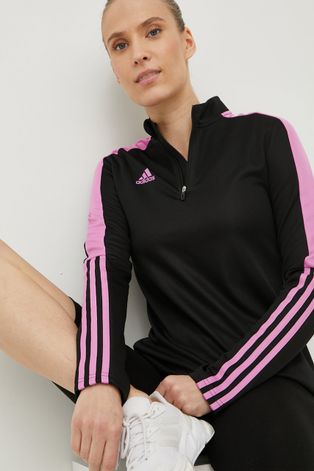 adidas Performance edzős pulóver Tiro fekete, női, nyomott mintás