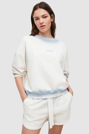 Бавовняна кофта AllSaints жіноча колір білий однотонна