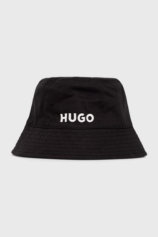 Obojstranný bavlnený klobúk HUGO