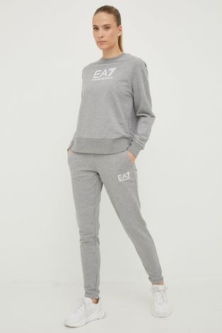 Спортивний костюм EA7 Emporio Armani жіночий колір сірий
