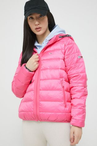 Куртка Tommy Jeans женская цвет розовый зимняя