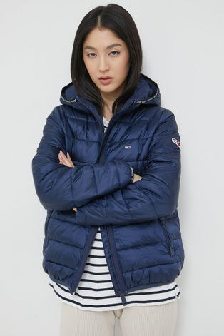 Куртка Tommy Jeans женская цвет синий зимняя