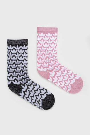 Κάλτσες adidas Originals χρώμα: ροζ