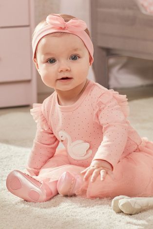 Черевики для немовля Mayoral Newborn колір рожевий