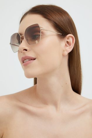 Солнцезащитные очки Furla женские цвет коричневый