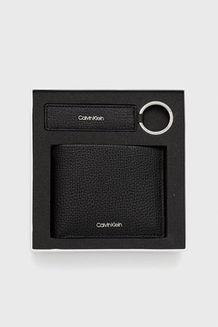 Δερμάτινο πορτοφόλι + μπρελόκ Calvin Klein