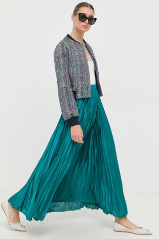 Suknja MAX&Co. boja: zelena, maxi, širi se prema dolje