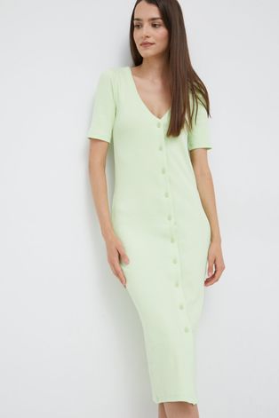 Платье Calvin Klein Jeans цвет зелёный midi облегающая