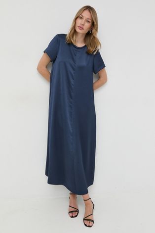 Φόρεμα Weekend Max Mara χρώμα: ναυτικό μπλε,