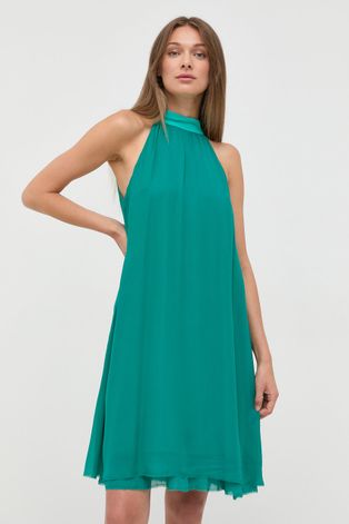 Haljina MAX&Co. boja: zelena, mini, širi se prema dolje