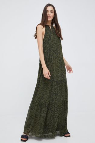 Платье Lauren Ralph Lauren цвет зелёный maxi прямая