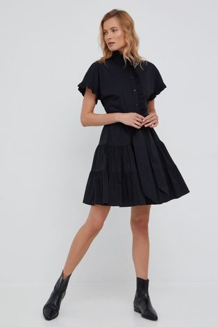 Платье Lauren Ralph Lauren цвет чёрный mini расклешённая