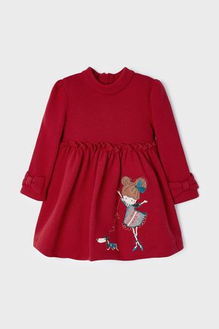 Παιδικό φόρεμα Mayoral χρώμα: κόκκινο,