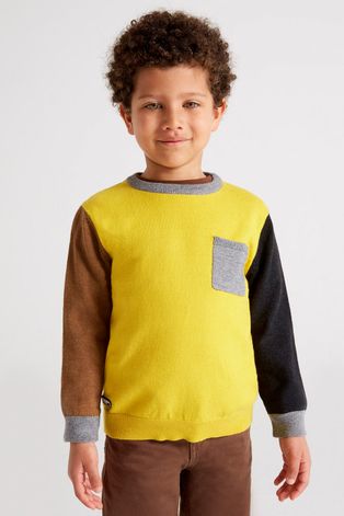 Mayoral sweter dziecięcy kolor żółty lekki