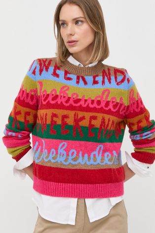 Vuneni pulover Weekend Max Mara za žene,