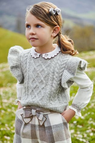Детский свитер Mayoral цвет серый