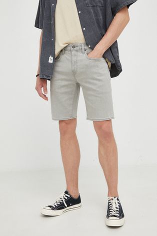 Джинсовые шорты Levi's мужские цвет серый