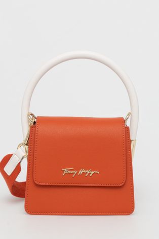 Τσάντα Tommy Hilfiger χρώμα: πορτοκαλί