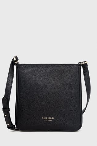 Кожаная сумочка Kate Spade цвет чёрный