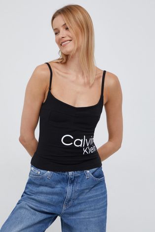 Топ Calvin Klein Jeans женский цвет чёрный