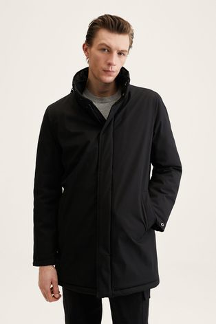 Куртка Mango Man Street колір чорний зимова