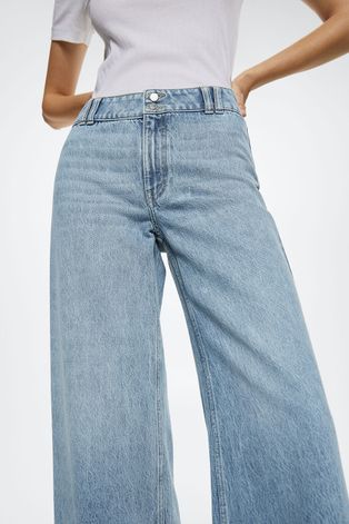 Mango jeansy Culotte damskie high waist