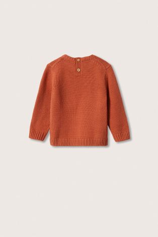 Дитячий светр Mango Kids колір помаранчевий легкий