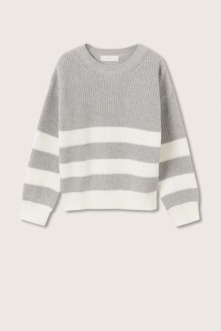 Дитячий светр Mango Kids Bonnie колір сірий легкий