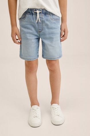 Mango Kids szorty jeansowe dziecięce kolor fioletowy