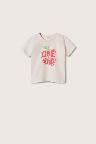 Detské bavlnené tričko Mango Kids Vacay ružová farba,