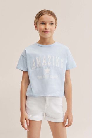 Детская хлопковая футболка Mango Kids Stitch