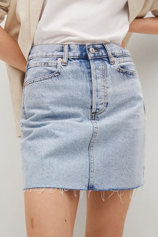 Mango Spódnica jeansowa Rachel mini prosta
