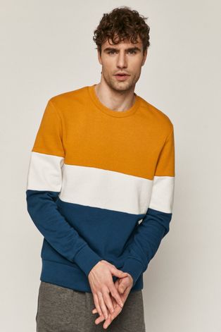 Bawełniana bluza męska w bloki kolorów