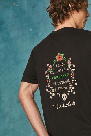 T-shirt męski Frida Kahlo czarny