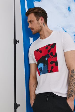 T-shirt męski z bawełny organicznej by „Krabonszcz” – Nikodem Szewczyk, Grafika Polska