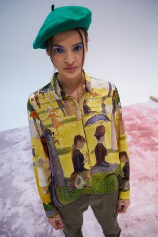 Koszula Eviva L'arte damska wzorzysta multicolor