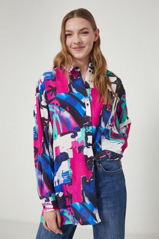 Koszula damska wzorzysta multicolor