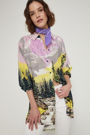Koszula damska wzorzysta multicolor