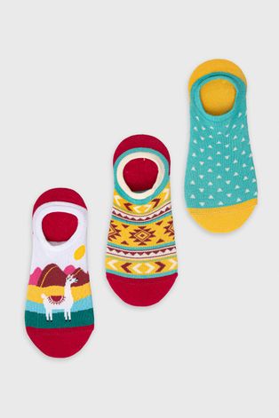 Skarpetki damskie bawełniane wzorzyste (3-pack) multicolor