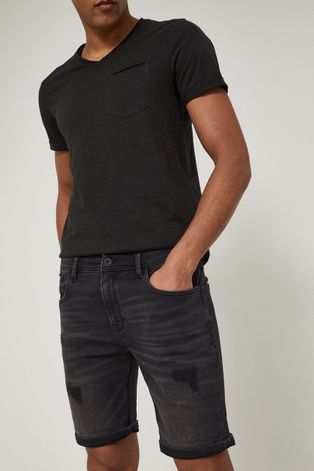 Medicine szorty jeansowe męskie kolor czarny