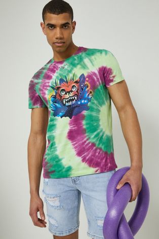T-shirt bawełniany męski by Alex Pogrebniak multicolor