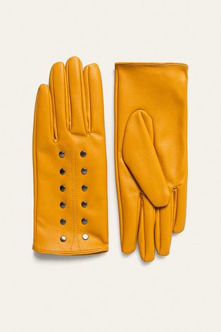 Rękawiczki damskie żółte