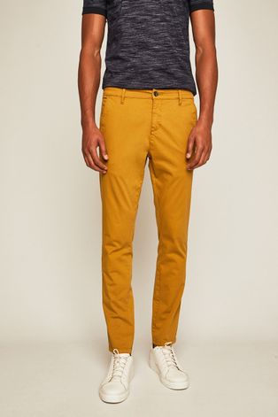 Spodnie męskie żółte