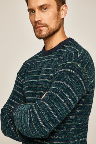 Sweter męski turkusowy