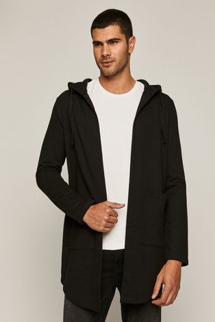 Bluza męska z kapturem z bawełny organicznej czarna