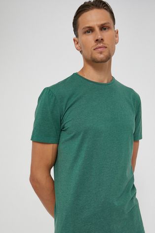 T-shirt męski gładki zielony