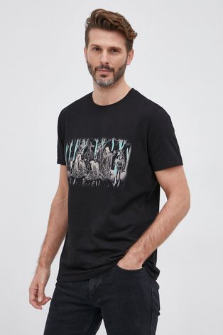 T-shirt męski bawełniany by Natalia Szwed czarny
