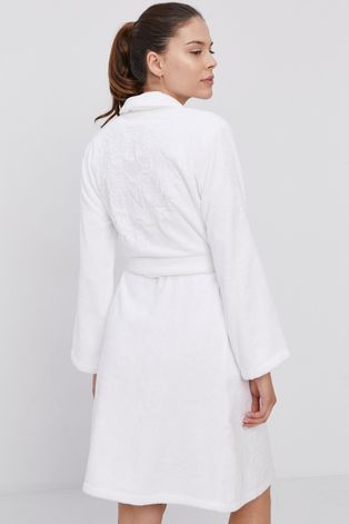 Бавовняний халат Kenzo колір білий