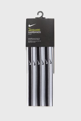 Sada sportovních čelenek Nike (6-pack) bílá barva