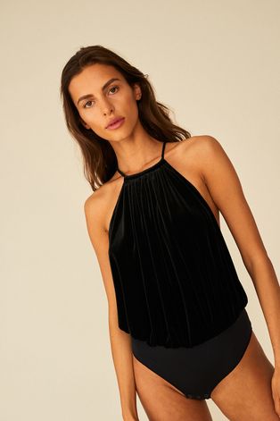 Блузка Undress Code жіноча колір чорний гладка